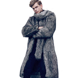 Men's Casual Coat With Lapel - WOMONA.COM