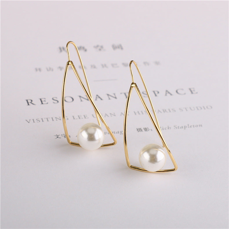 Korean Personalized Pearl Earrings - WOMONA.COM