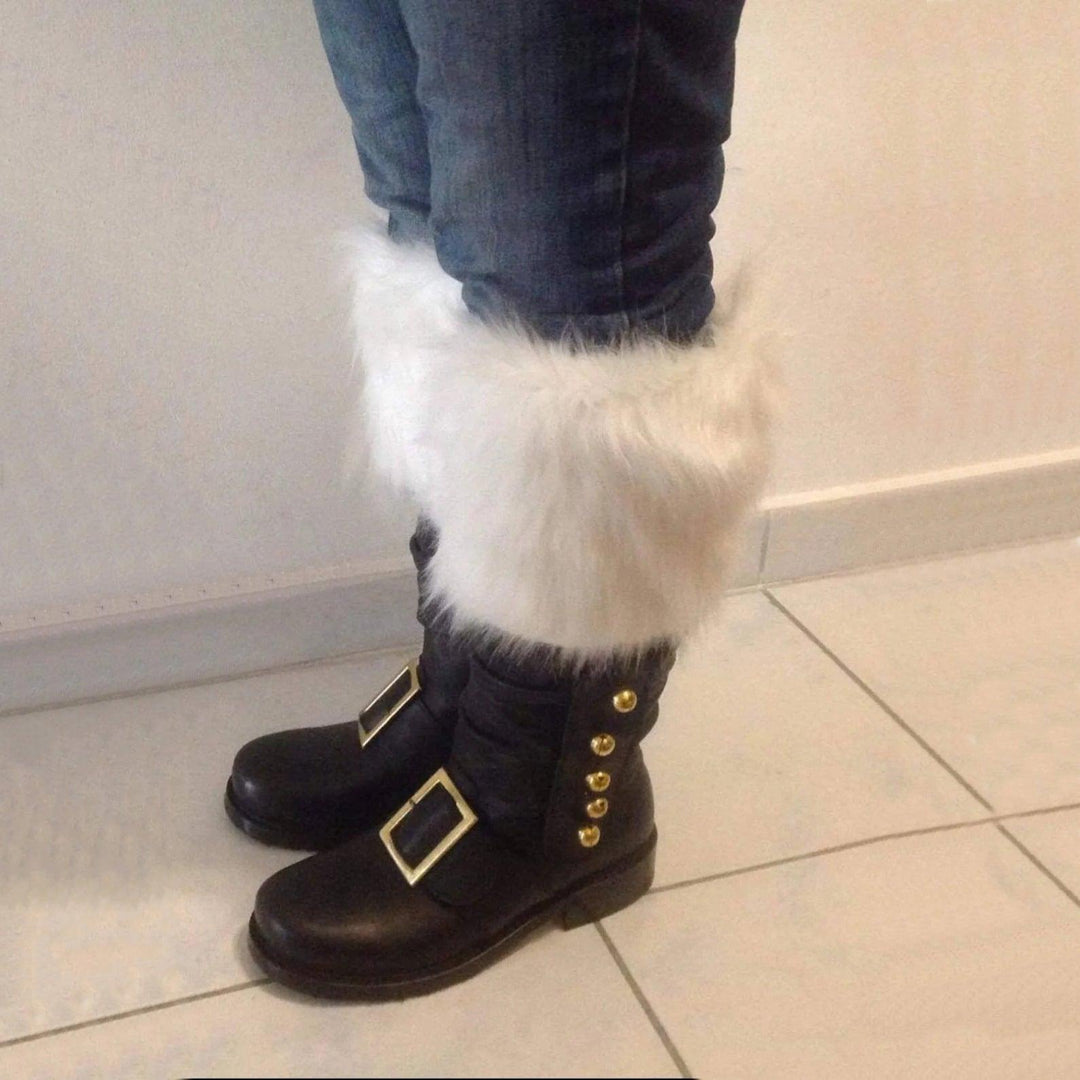 Renaissance Christmas Old Man Leather Boots - WOMONA.COM