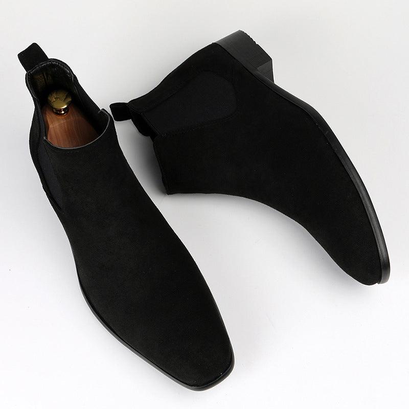 Men's Chelsea Boots Square Toe - WOMONA.COM