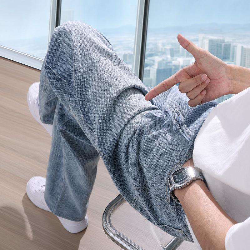 Straight Men's Loose Thin American Long Pants - WOMONA.COM