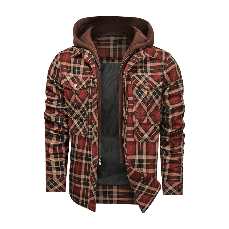 Regular Fit Fleece Detachable Hoodies Jackets - WOMONA.COM
