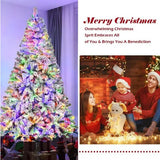 Xmas Tree W  Remote-Controlled 250 Multi-Color Lights Decor