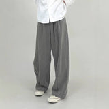 Casual Men's Suit Pants Draping Effect Straight-through Loose Wide-leg Pants