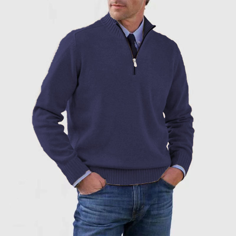 Men's Plus Size Knitwear Zipper - WOMONA.COM