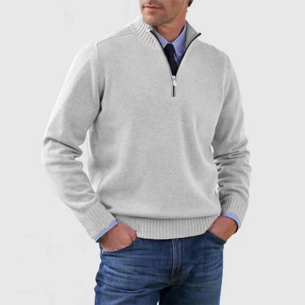 Men's Plus Size Knitwear Zipper - WOMONA.COM