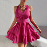 Summer Fashion Personalized Halter Dress Women - WOMONA.COM