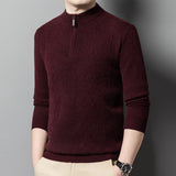 Thick Sweater Men's Half Turtleneck Zipper - WOMONA.COM