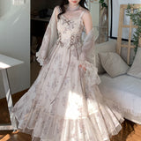 Lace Glossy Thin Summer Sling Dress - WOMONA.COM