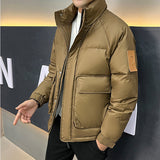 Men's Stand-up Collar Down Jacket Coat - WOMONA.COM