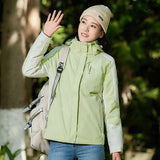 Three-in-one Removable Windproof Waterproof Jacket - WOMONA.COM