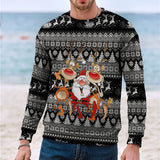 Men's Casual 3D Digital Christmas Printed Sweater - WOMONA.COM