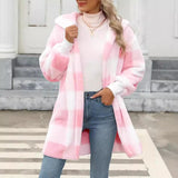 Fashion Special Women's Clothing Plaid Plush Coat