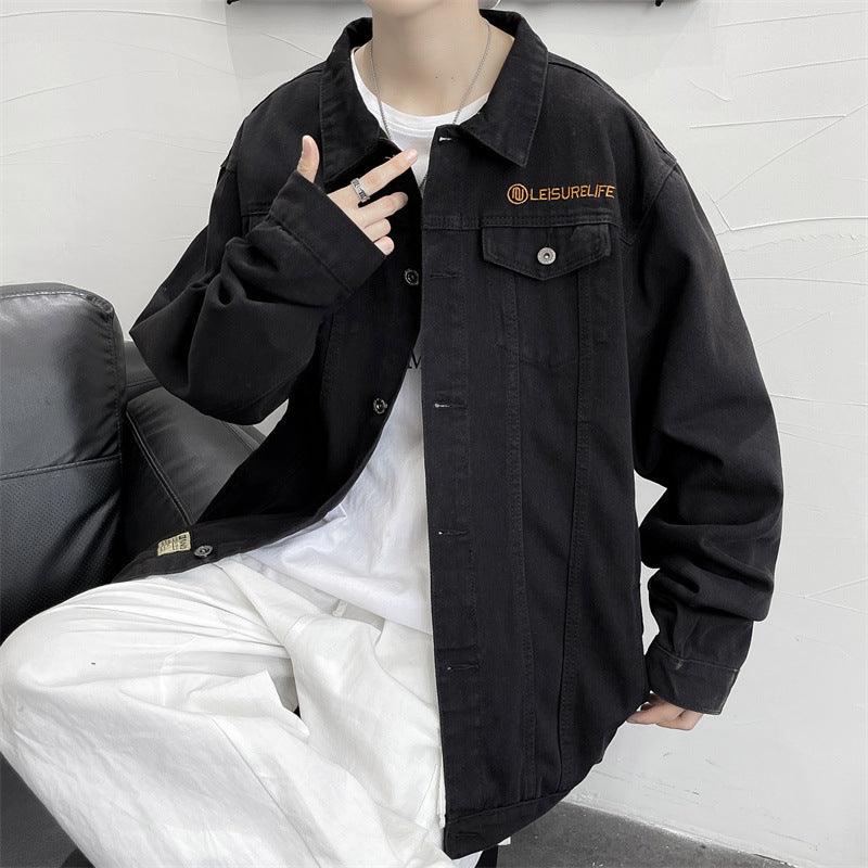 Loose And Handsome Hong Kong Style Casual Men's Jackets