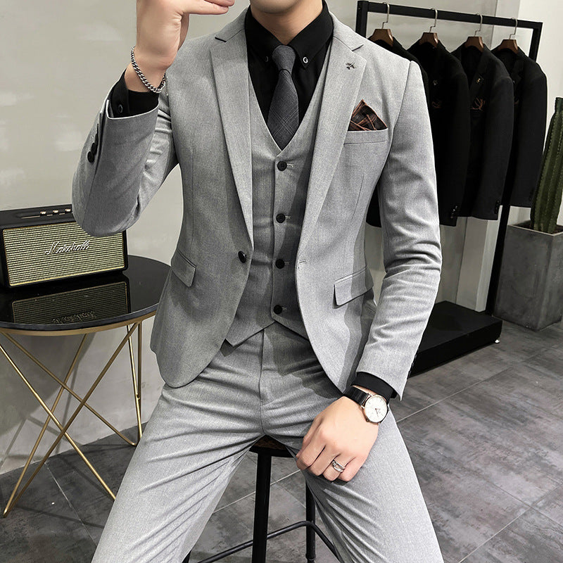 Spring And Autumn Suit Men's Slim Fit Casual - WOMONA.COM