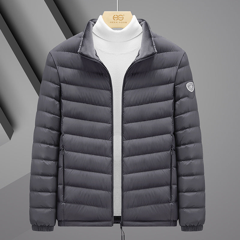 Gray Duck Down Warm-keeping Cotton Clothing - WOMONA.COM