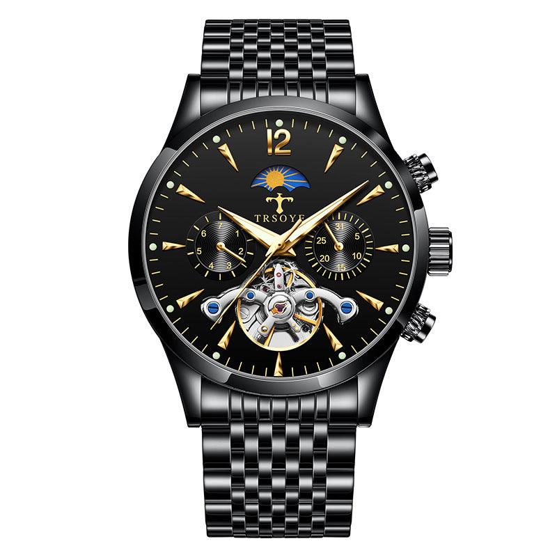 Luminous Waterproof Hollow Out Mechanical Watch - WOMONA.COM