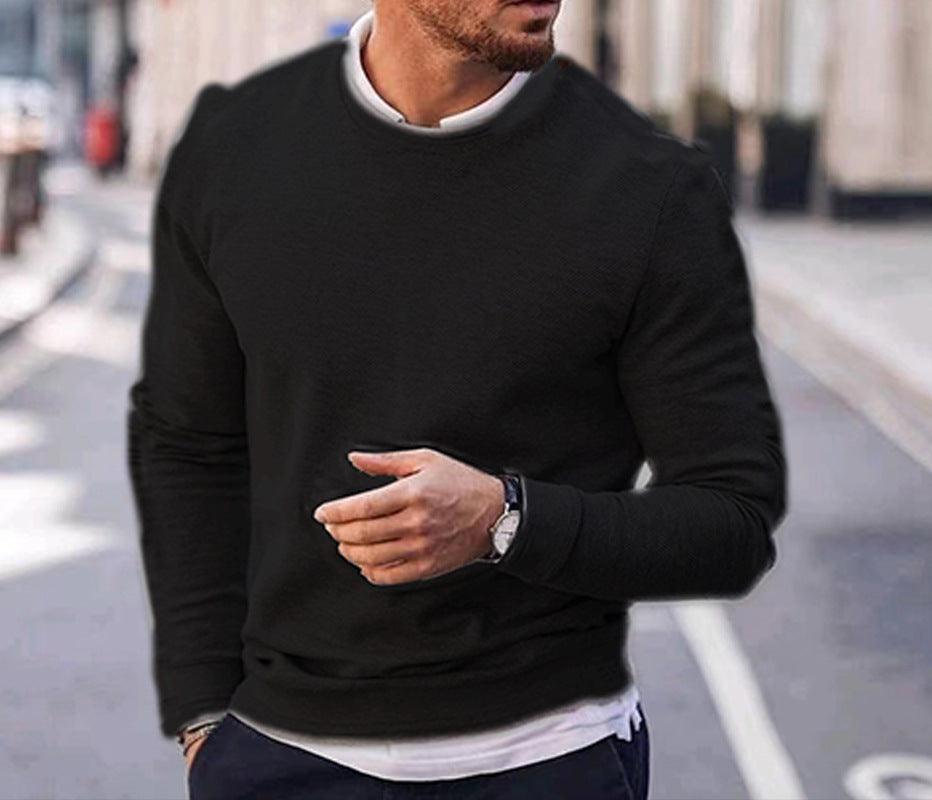Pullover Men's Long Sleeved Sweater - WOMONA.COM