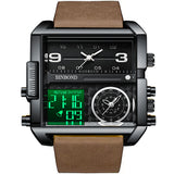 Dial Multi-functional Sports Quartz Watch - WOMONA.COM