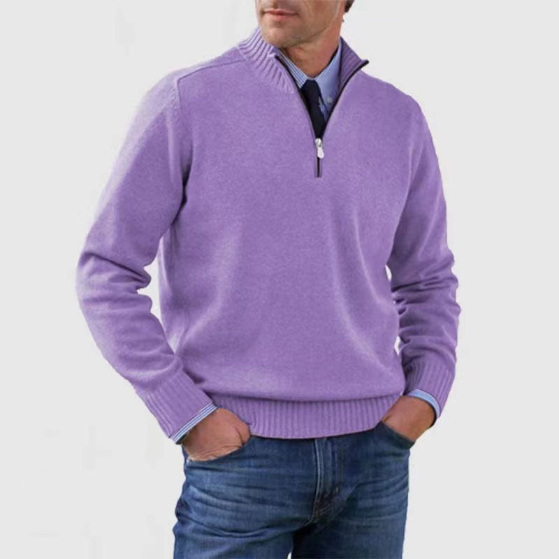 Men's Plus Size Knitwear Zipper - WOMONA.COM