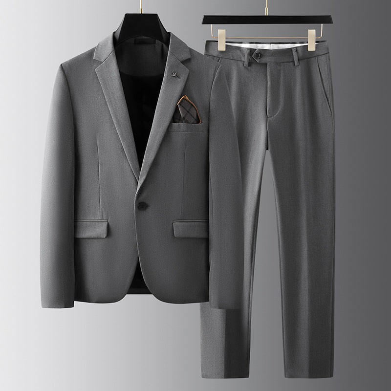 Spring And Autumn Suit Men's Slim Fit Casual - WOMONA.COM