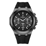 Silicone Band Quartz Sports Men's Watch - WOMONA.COM