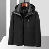 Three-in-one Removable Windproof Waterproof Jacket - WOMONA.COM