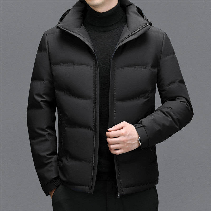 Men's Thick Down Jacket Detachable - WOMONA.COM