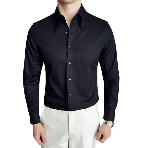 Men's Quality Fashion Non-ironing Plus Size Long Sleeve Shirt