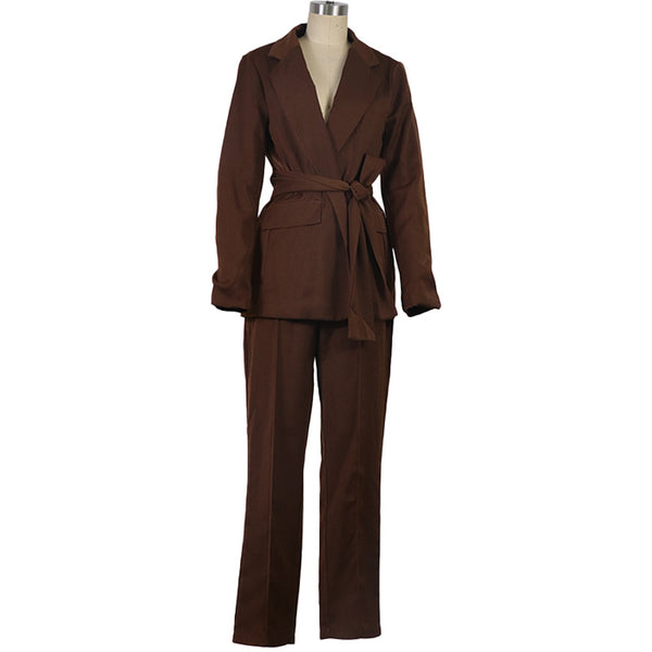 Women's Commuting Fashionable Suit Set - WOMONA.COM