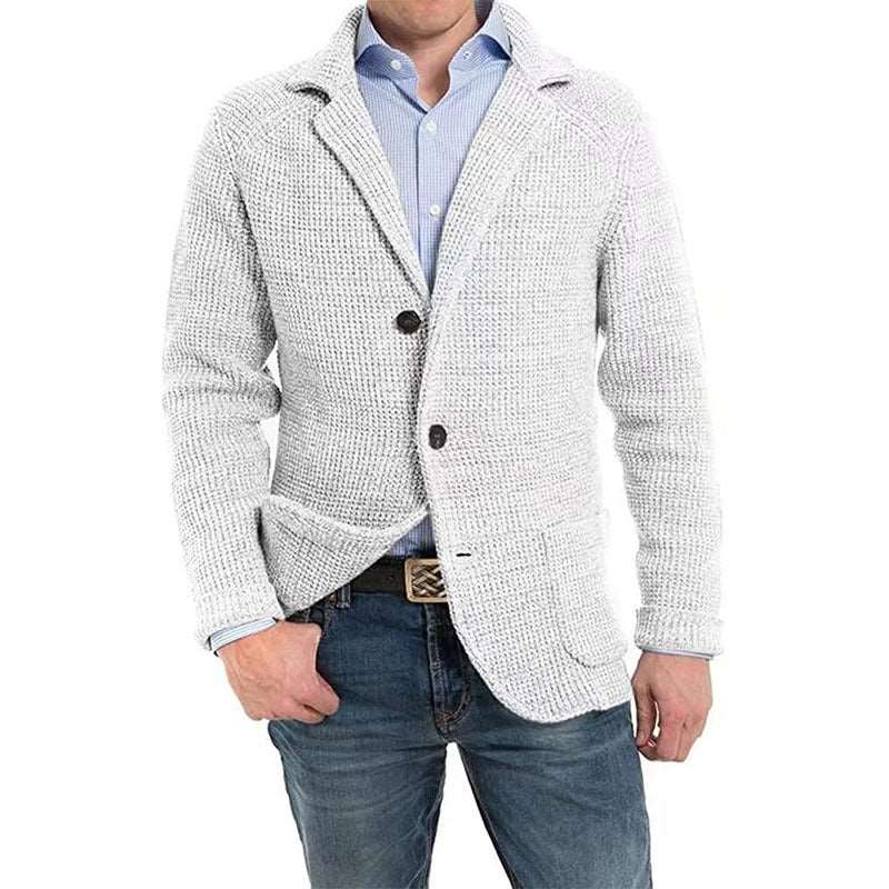 Men's Casual Knitted Cardigan Sweater - WOMONA.COM