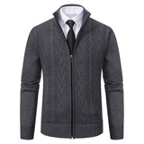 Men's Casual Stand Collar Sweater - WOMONA.COM