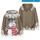 Christmas Christmas Snowman Personalized Printed Sweater - WOMONA.COM