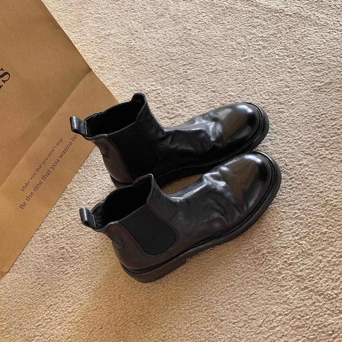 Chunky Heel Platform Smoke Pipe Boots For Women - WOMONA.COM