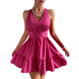 Summer Fashion Personalized Halter Dress Women - WOMONA.COM