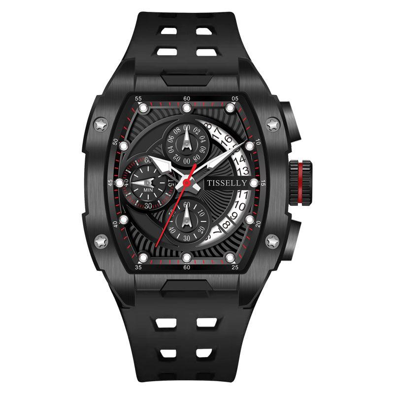 Luminous Waterproof Curved Screen Watch Barrel-shaped Quartz Watch - WOMONA.COM