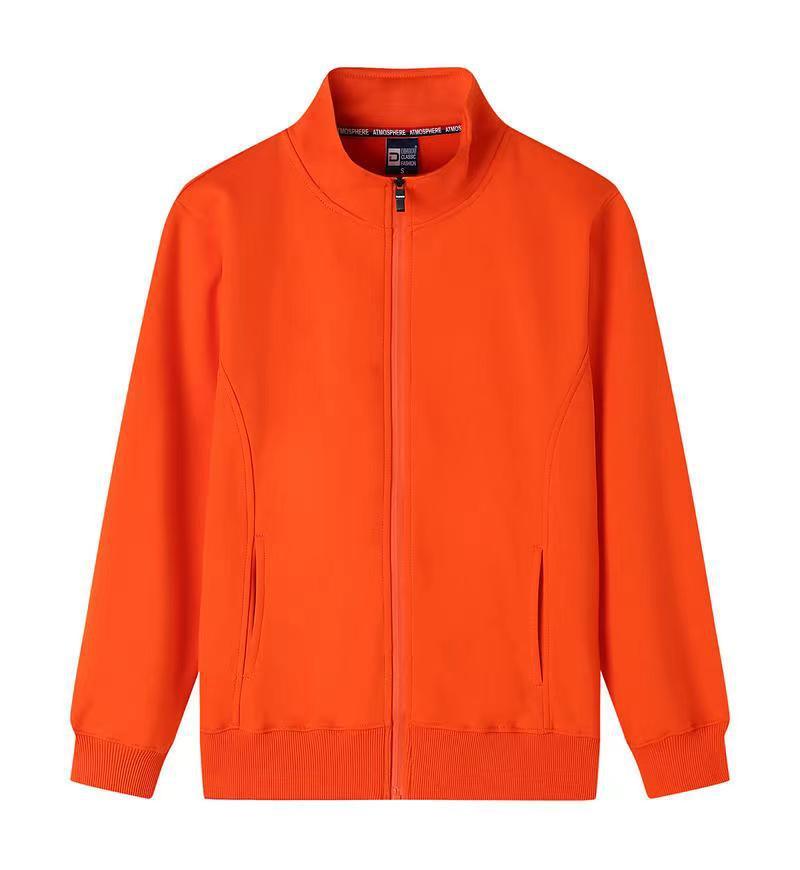 Cotton Stand Collar Terry Sweater Thin Long Sleeve Casual Cardigan Coat - WOMONA.COM