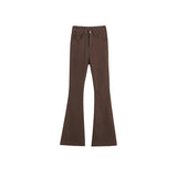 High Street Vintage Coffee Skinny Jeans For Women - WOMONA.COM