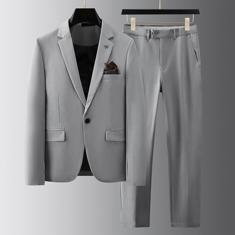 Spring And Autumn Suit Men's Slim Fit Casual - WOMONA.COM