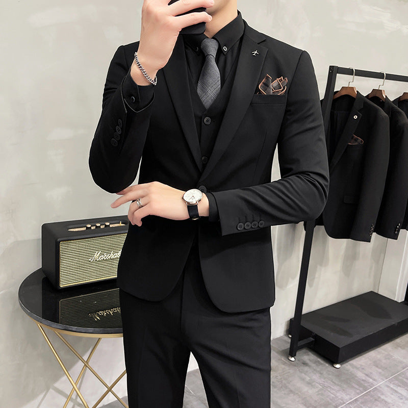 Spring And Autumn Suit Men's Slim Fit Casual - WOMONA.COM