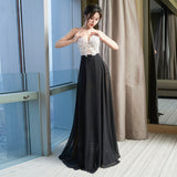 Women's Summer New Chiffon Fairy Slit Lace Evening Dress - WOMONA.COM