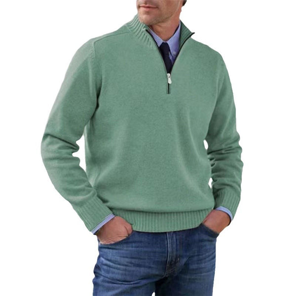 Men's Plus Size Knitwear Zipper - WOMONA.COM