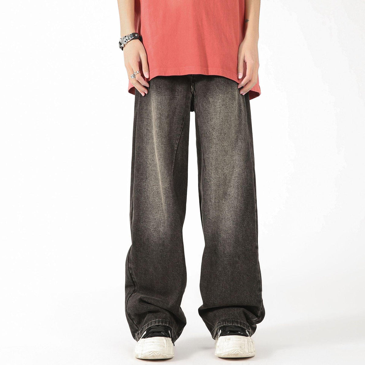 Fashion Men's Straight Loose Wide-leg Pants - WOMONA.COM