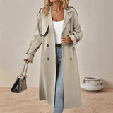 Style Belt Trench Coat Women's