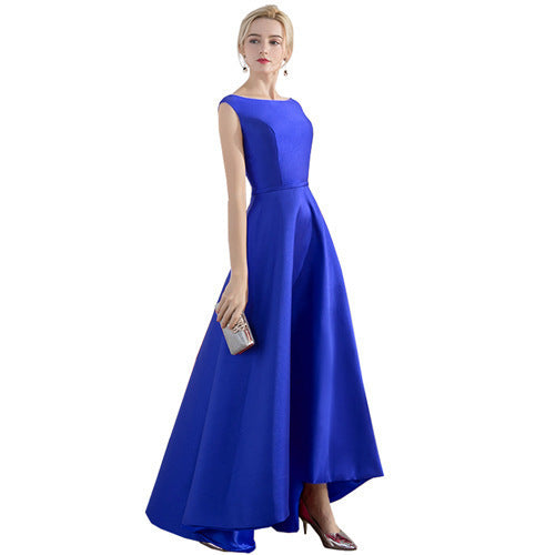 Sleeveless Host Temperament Socialite Gathering Dress - WOMONA.COM