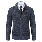 Men's Casual Slim-fit Stand Collar Sweater - WOMONA.COM