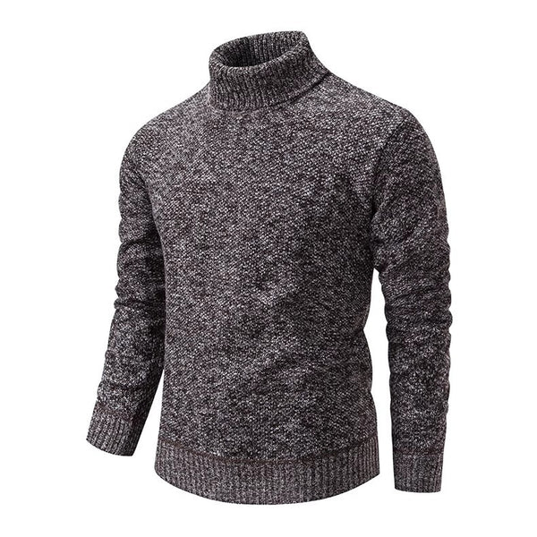Men's Solid Color Sweater Casual Slim Fit - WOMONA.COM