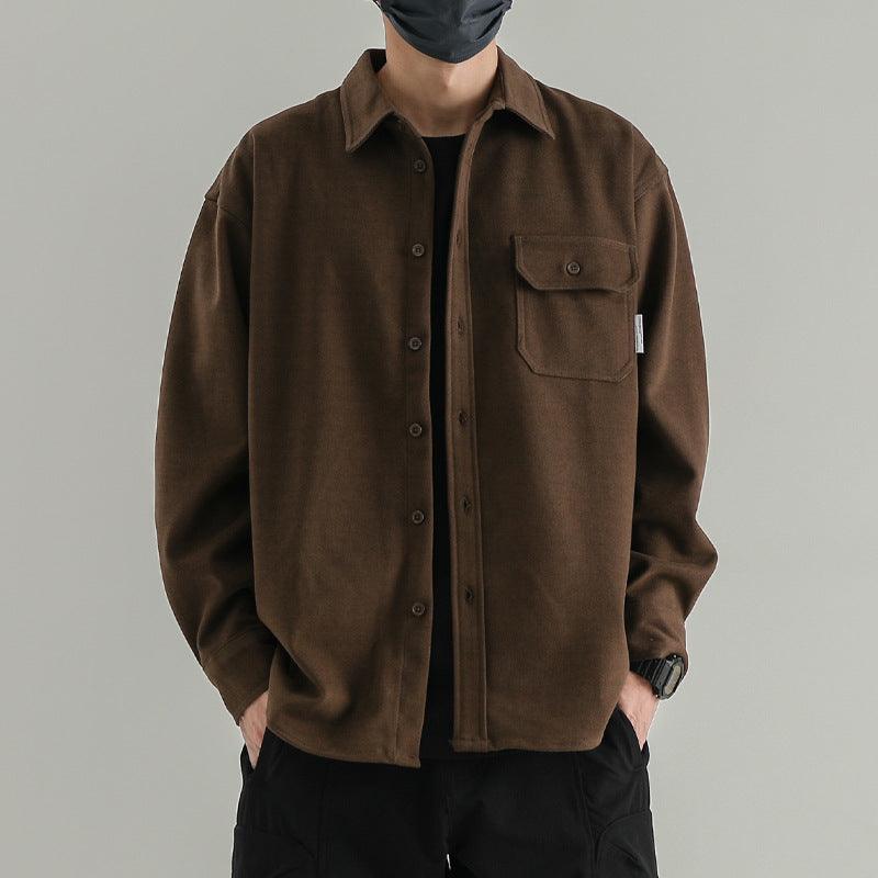 American Retro Maoni Long-sleeved Shirt For Men - WOMONA.COM