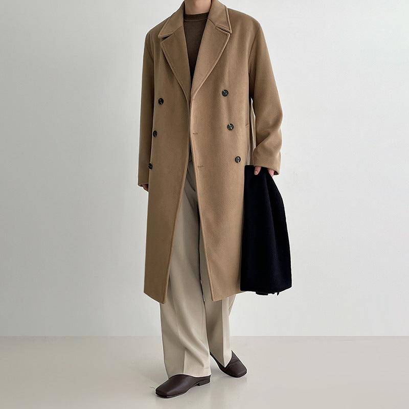 Woolen Coat Men's Mid-length Autumn And Winter Korean Style - WOMONA.COM