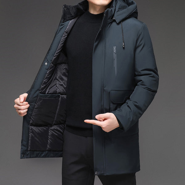 Men's Hooded Thickened Warm-keeping Cotton Clothing - WOMONA.COM